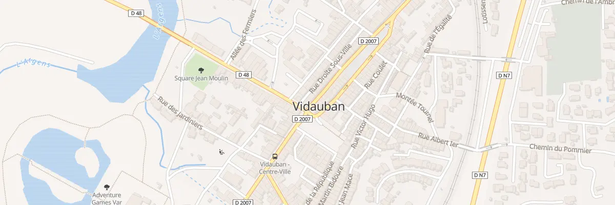 Plan du 2 Av Maximin Martin à Vidauban