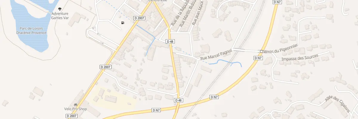 Plan du 5 Av du Général Gallieni à Vidauban