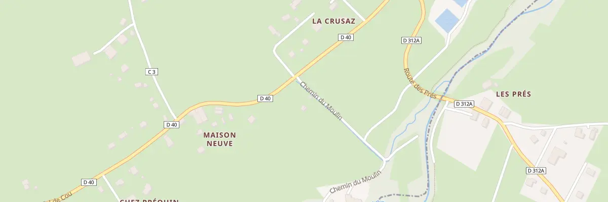 Plan du 46 Che du Moulin à Burdignin