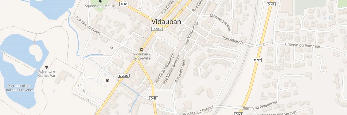 Plan du 7 Rue de la République à Vidauban