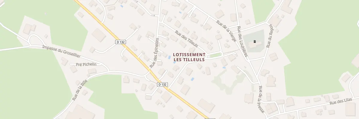 Plan du 8 Lot Les Tilleuls à Avoudrey