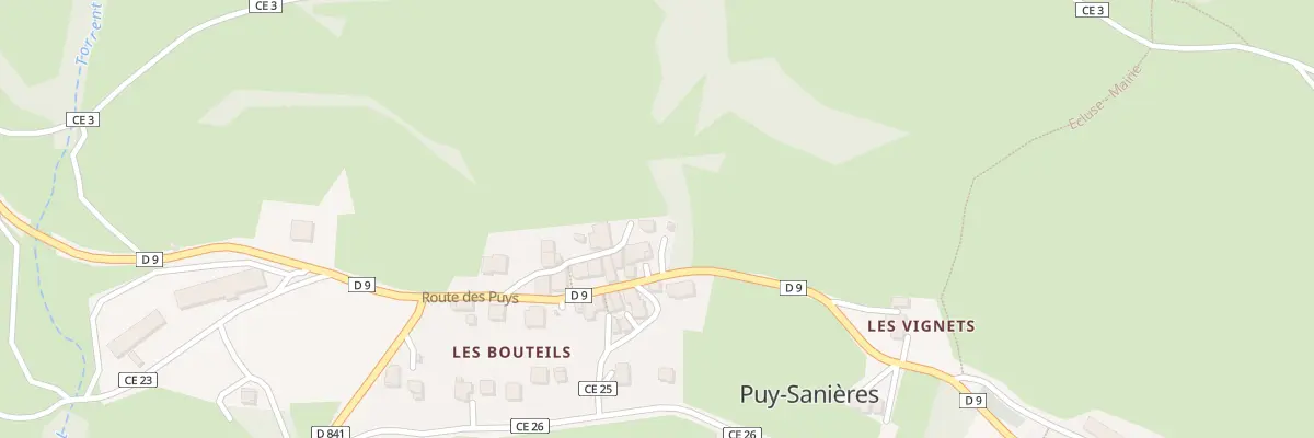 Plan du 5016 Les Bouteils à Puy-Sanières