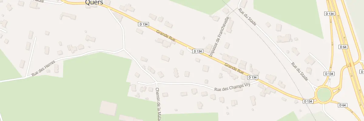 Plan du 20 Gr Grande Rue à Quers