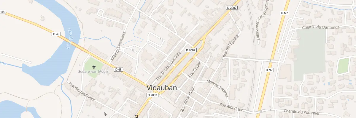 Plan du 75 Rte Nationale No 7 à Vidauban