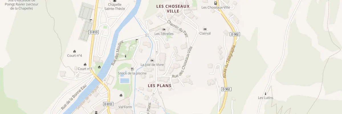Plan du 5602 Les Choseaux Ville à Valloire