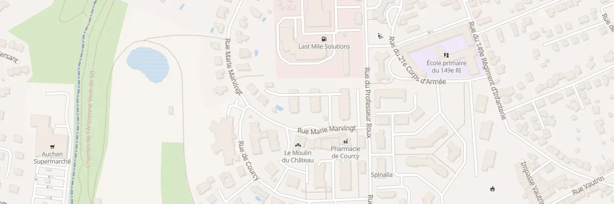 Plan du 2 Rue Marie Marvingt à Épinal