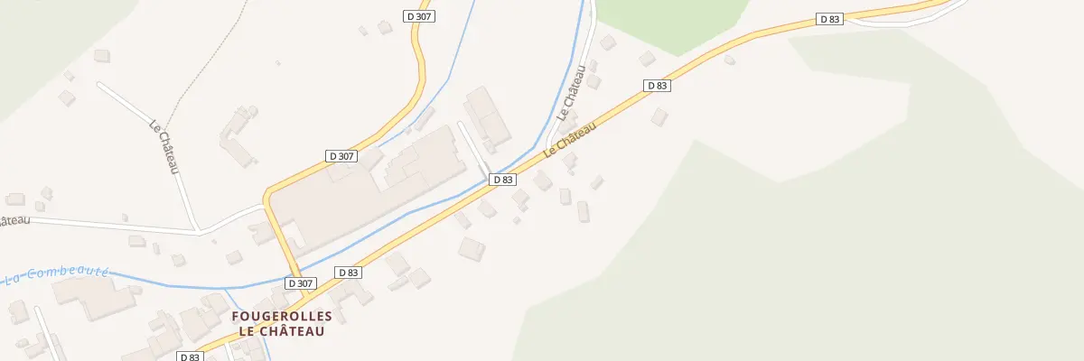 Plan du 82 Le Chateau à Fougerolles-Saint-Valbert