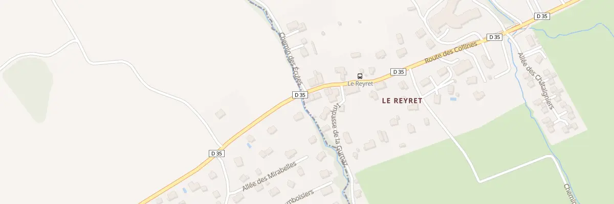 Plan du 4 Rte des Collines à Cervens