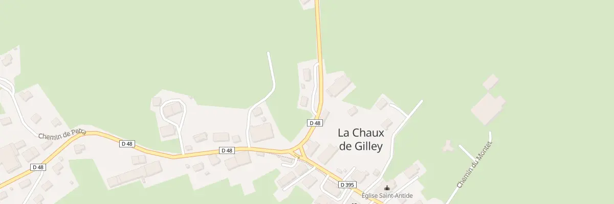 Plan du 1 Rte de Gilley à La Chaux