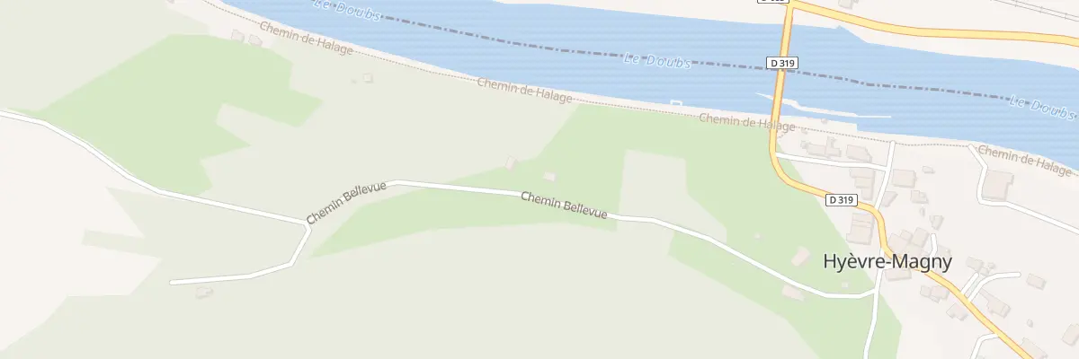 Plan du 6 Che Bellevue à Hyèvre-Magny