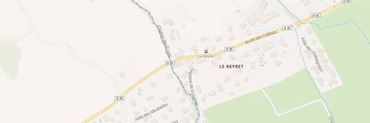 Plan du 38 Rte des Collines à Cervens