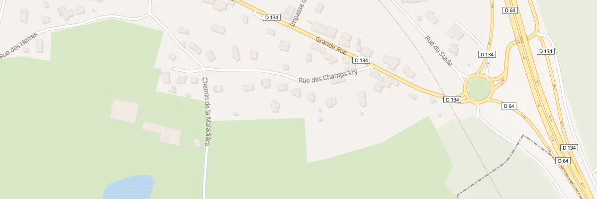 Plan du 7 Rue du Champ Vry à Quers