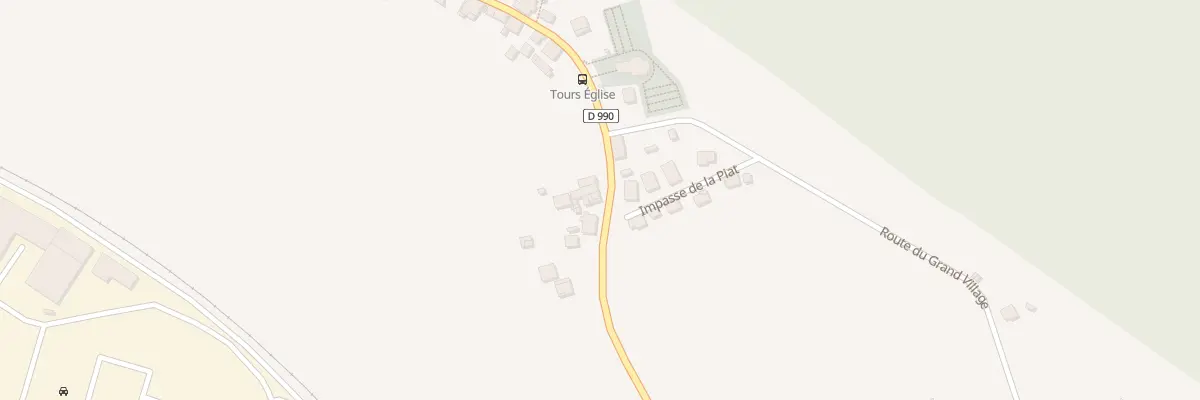 Plan du 642 Rte Porte de Tarentaise à Tours-en-Savoie