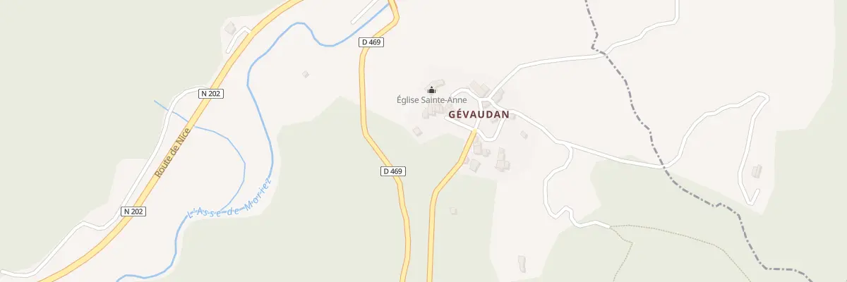 Plan du 5077 Gevaudan à Barrême