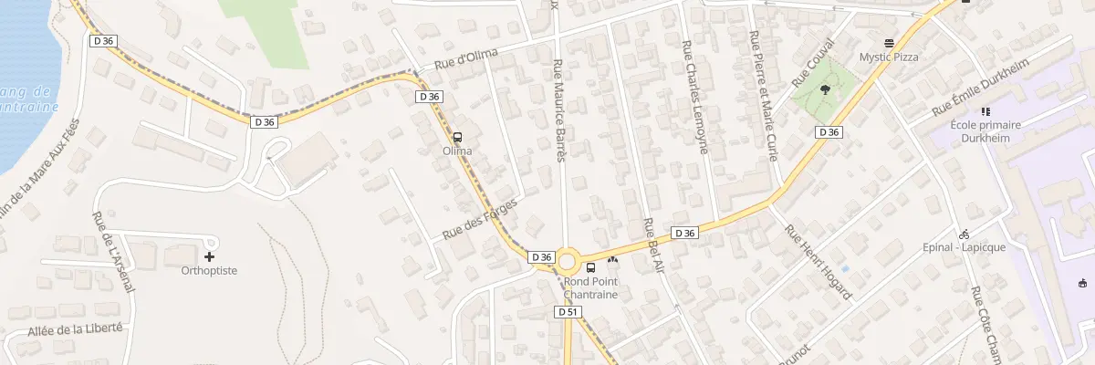 Plan du 3 Rue Maurice Barrés à Épinal