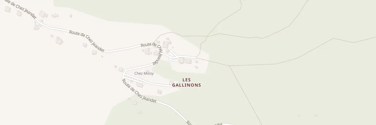Plan du 2842 Rte de chez Jeandet à Ayse