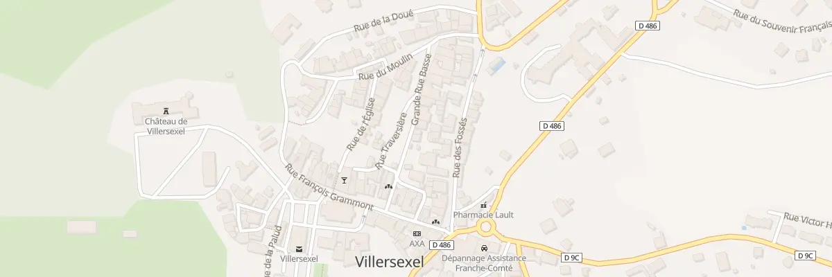Plan du 84 Gr Grande Rue Basse à Villersexel