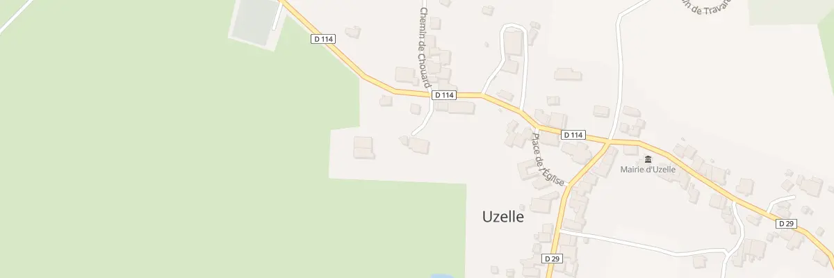 Plan du 5013 Au Village à Uzelle