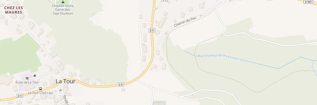 Plan du 332 Rte des Châteaux à La Tour