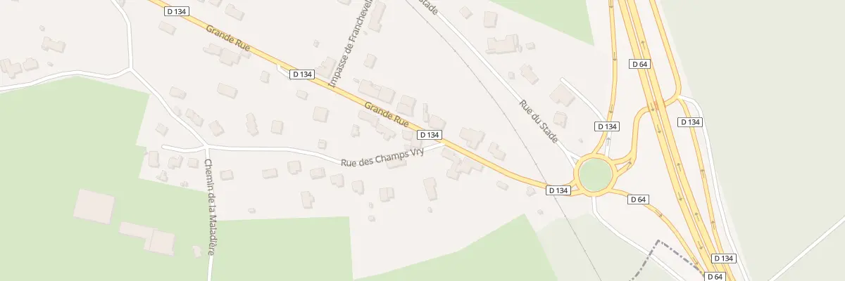 Plan du 2 Rue du Champ Vry à Quers