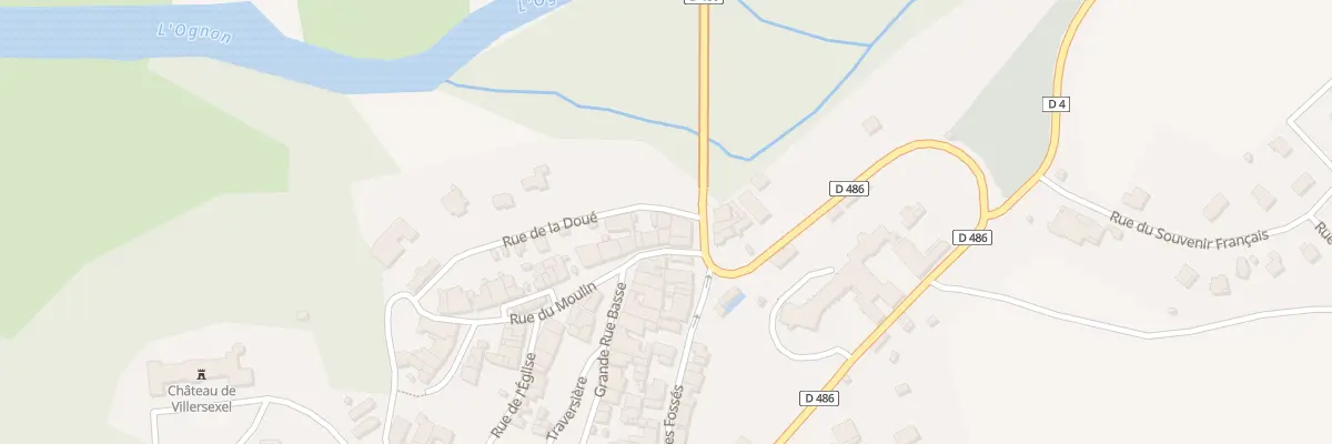 Plan du 198 Rue de la Doue à Villersexel