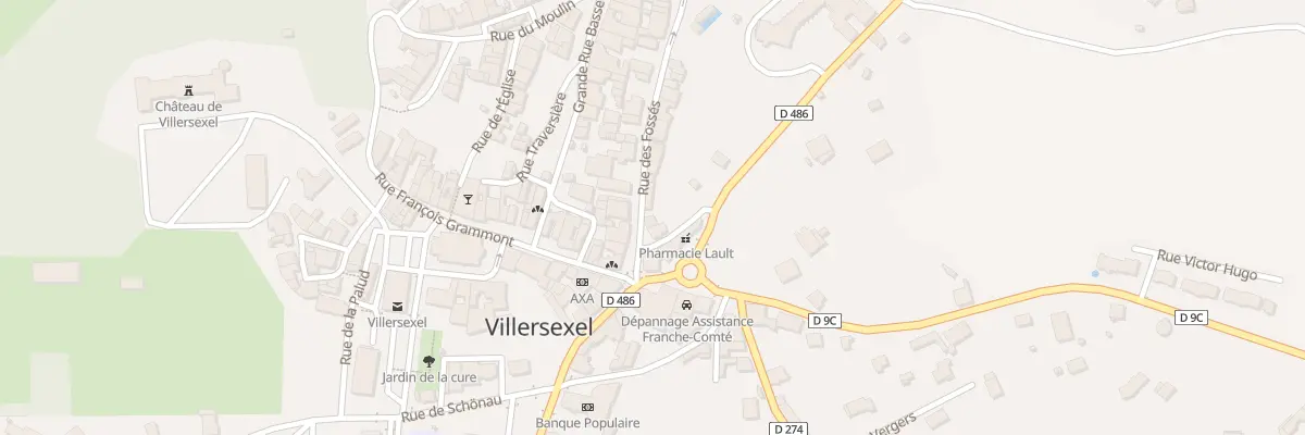 Plan du 38 Rue des Fossés à Villersexel