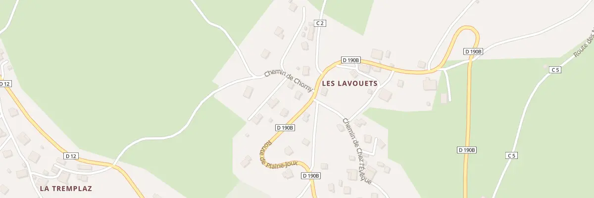 Plan du 13 Che de Chorny à Bogève