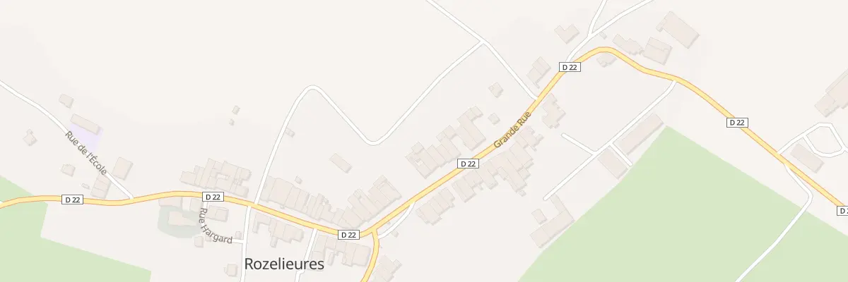 Plan du 13 Grande Rue à Rozelieures