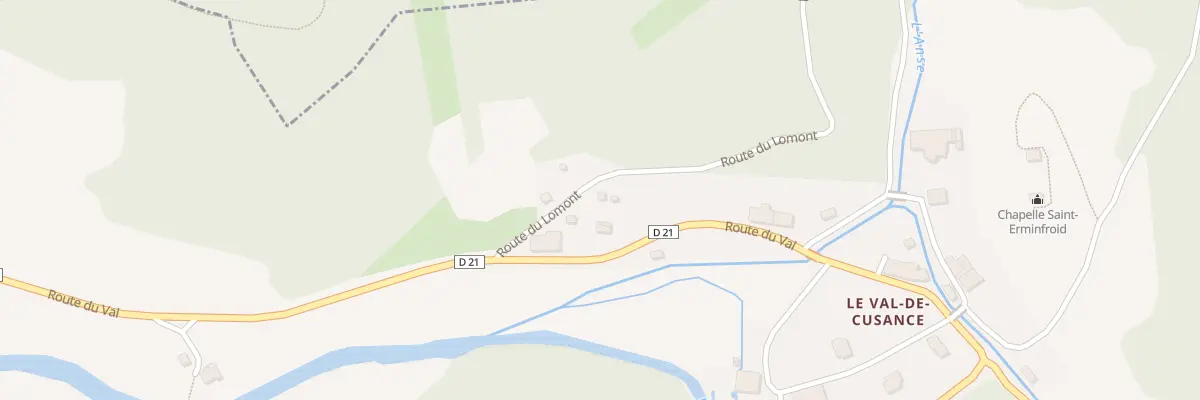 Plan du 4 Rte du Lomont à Cusance