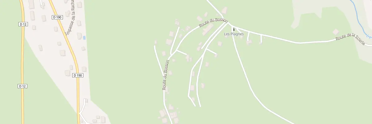 Plan du 278 Rte du Bosson à Bogève