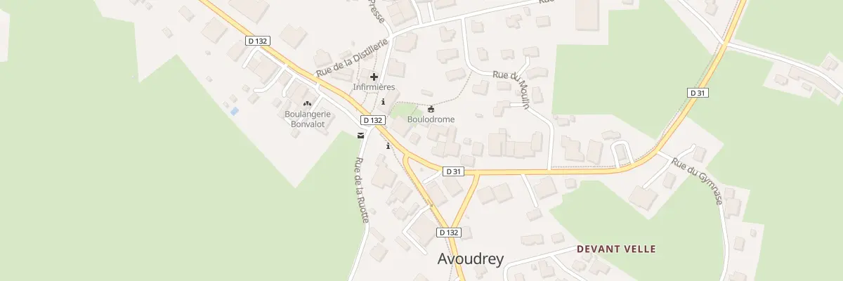 Plan de Au Village à Avoudrey