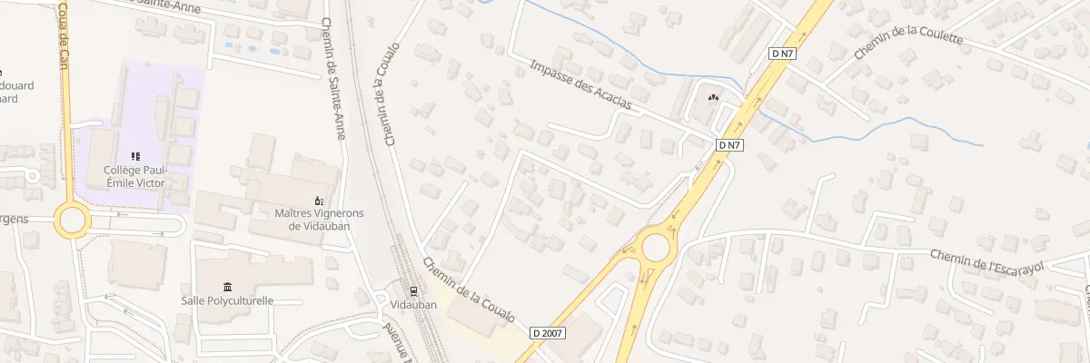 Plan du 186 Che des Bouchons à Vidauban