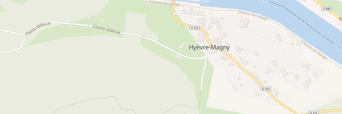 Plan du 3 Che Bellevue à Hyèvre-Magny