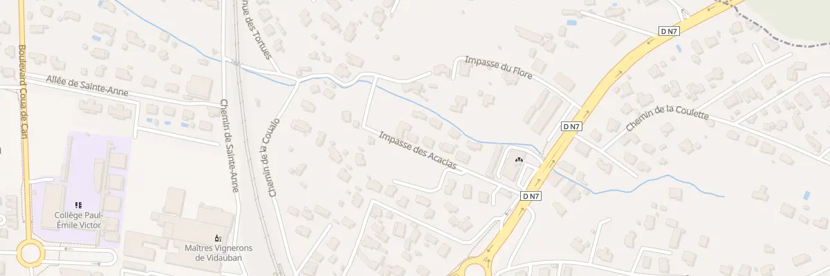 Plan du 148 Che des Acacias à Vidauban
