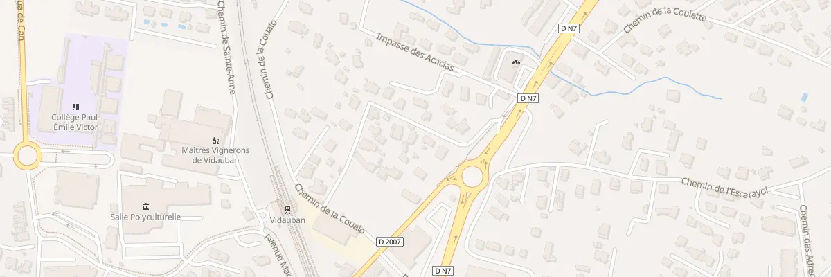 Plan du 220 Che des Bouchons à Vidauban