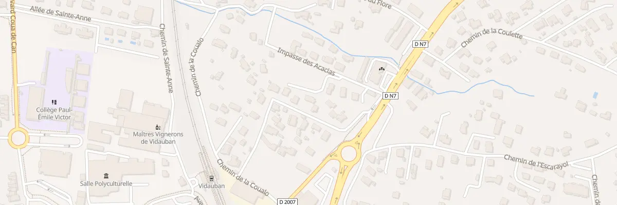 Plan du 189 Che des Bouchons à Vidauban
