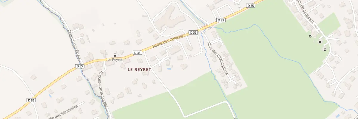 Plan du 280 Rte des Collines à Cervens