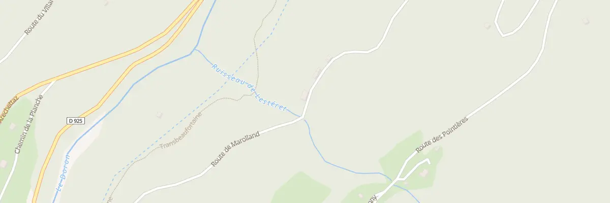 Plan du 1107 Rte de Marolland à Queige