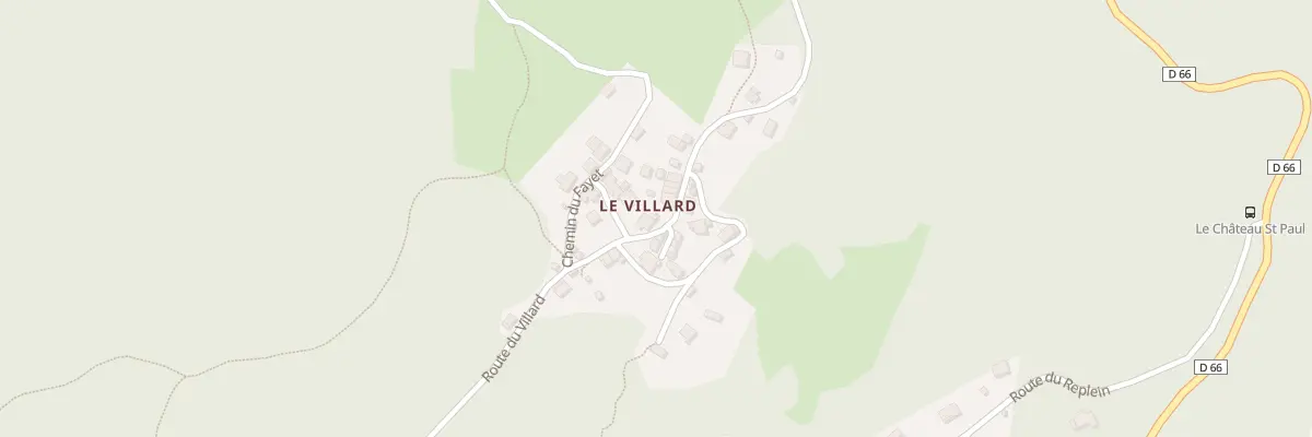 Plan du 970 Rte du Villard à Saint-Paul-sur-Isère
