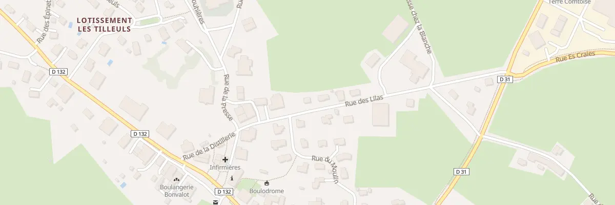 Plan du 11 Rue des Lilas à Avoudrey