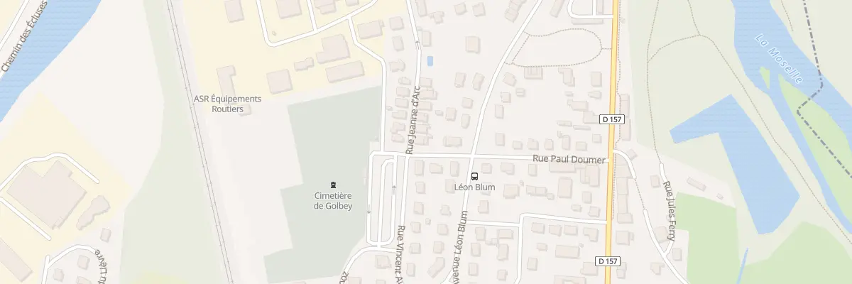 Plan du 2 Rue Jeanne d’Arc à Golbey