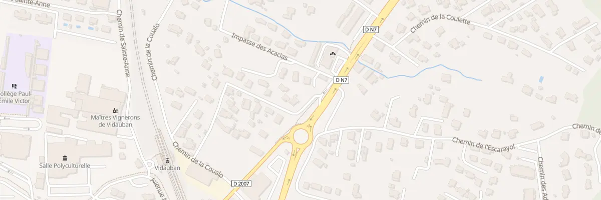 Plan du 251 Che des Bouchons à Vidauban