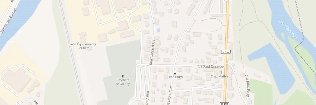 Plan du 6 Rue Jeanne d’Arc à Golbey