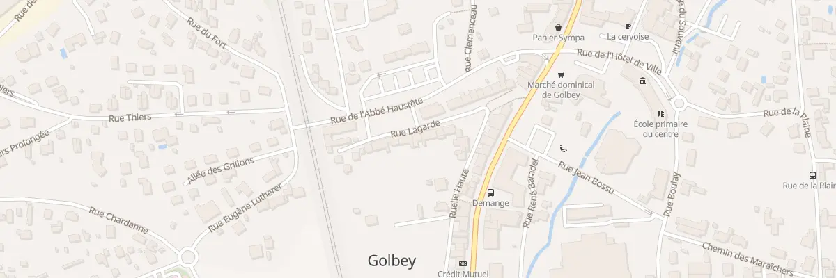 Plan du 9 Rue Lagarde à Golbey