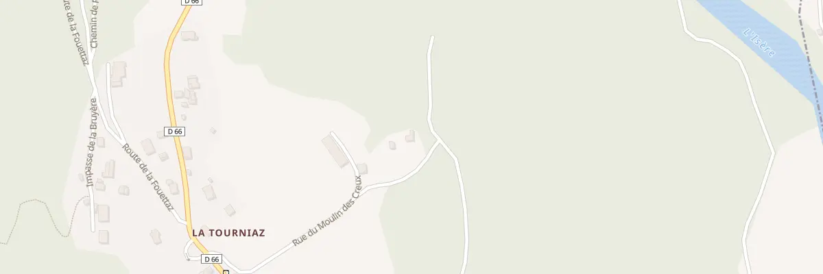 Plan du 5166 Le Creux à Saint-Paul-sur-Isère