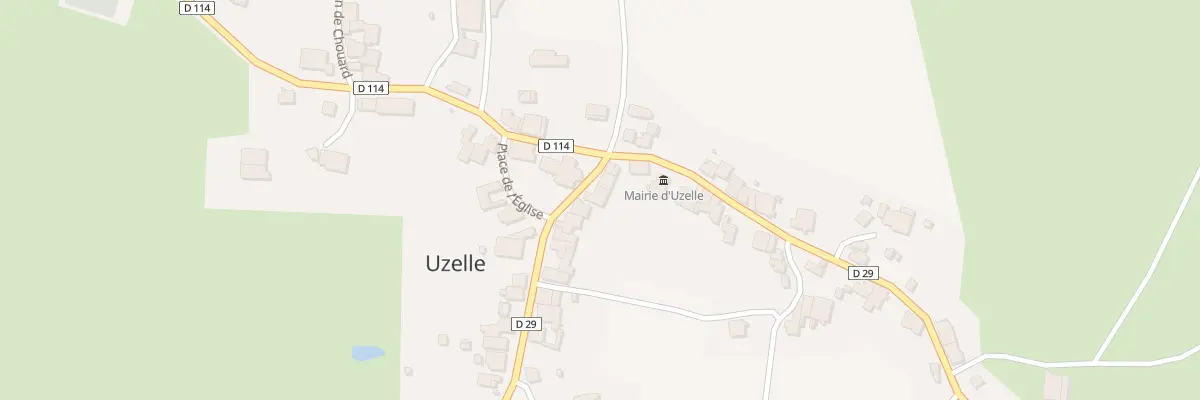 Plan du 10 Pl de l’Eglise à Uzelle