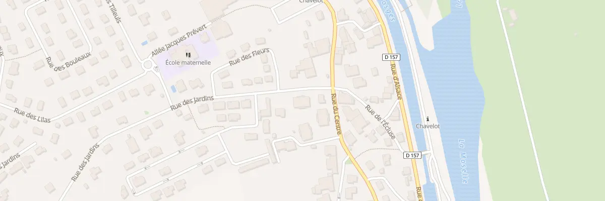 Plan du 1 Rue des Jardins à Chavelot