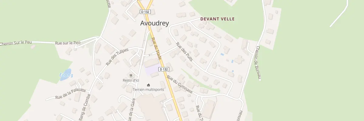 Plan du 6 Rue des Puits à Avoudrey