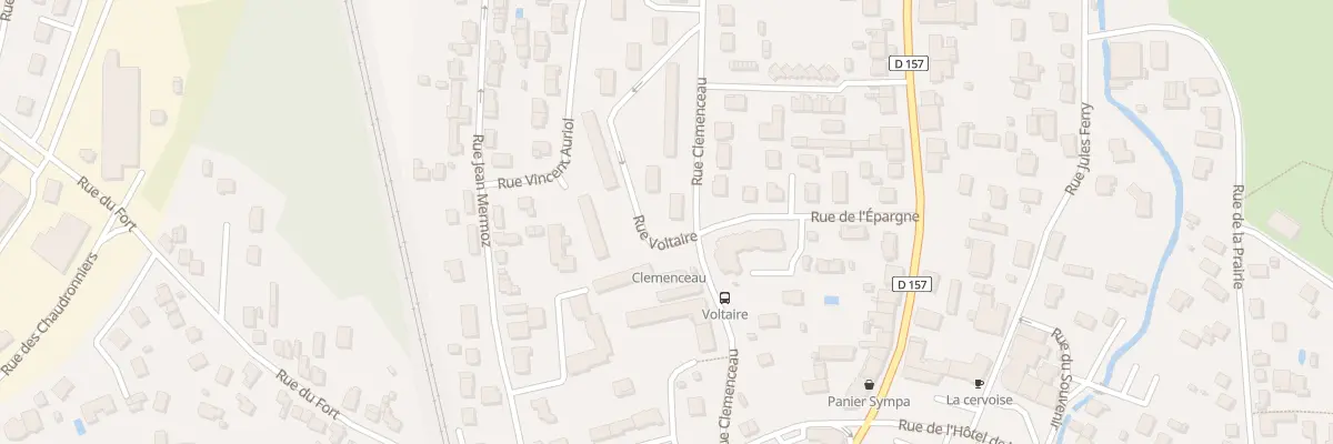 Plan du 7 Rue Clemenceau à Golbey