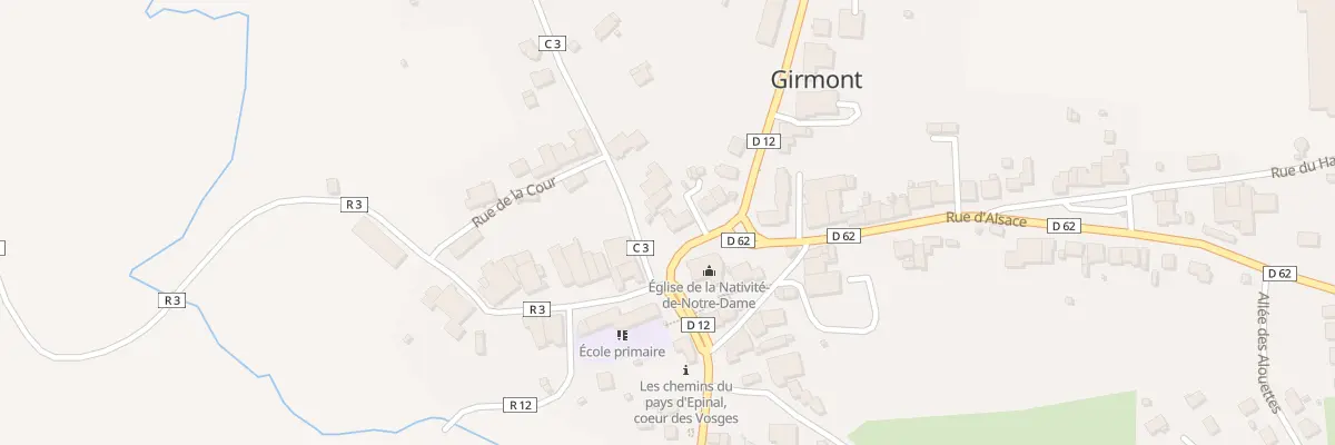 Plan du 301 Rue de Lorraine Girmont à Thaon-les-Vosges